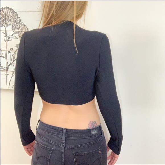 'Typhoon' Twist Front Bandage Deep V Neck Top - Picture 5 of 5